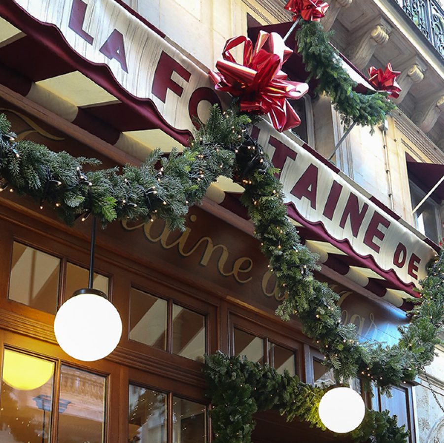 A photo of the restaurant entrance of La Fontaine de Mars in Paris, France 